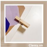  Combo 110 chiếc Kẹp gỗ Kẹp ảnh, kẹp quần áo, phơi đồ, kích thước 3.5 * 1.2CM PK606 