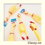  [GIAO HÀNG 7-25 NGÀY] Classy Đồ chơi thú vị bóp bóp gà la hét bằng nhựa dẻo hình chú gà, phát ra tiếng kêu giúp giải tỏa căng thẳng PK607 