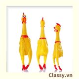  [GIAO HÀNG 7-25 NGÀY] Classy Đồ chơi thú vị bóp bóp gà la hét bằng nhựa dẻo hình chú gà, phát ra tiếng kêu giúp giải tỏa căng thẳng PK607 