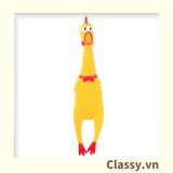  [GIAO HÀNG 7-25 NGÀY] Classy Đồ chơi thú vị bóp bóp gà la hét bằng nhựa dẻo hình chú gà, phát ra tiếng kêu giúp giải tỏa căng thẳng PK607 