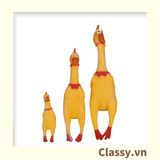  [GIAO HÀNG 7-25 NGÀY] Classy Đồ chơi thú vị bóp bóp gà la hét bằng nhựa dẻo hình chú gà, phát ra tiếng kêu giúp giải tỏa căng thẳng PK607 