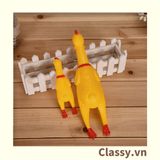 [GIAO HÀNG 7-25 NGÀY] Classy Đồ chơi thú vị bóp bóp gà la hét bằng nhựa dẻo hình chú gà, phát ra tiếng kêu giúp giải tỏa căng thẳng PK607 