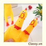  [GIAO HÀNG 7-25 NGÀY] Classy Đồ chơi thú vị bóp bóp gà la hét bằng nhựa dẻo hình chú gà, phát ra tiếng kêu giúp giải tỏa căng thẳng PK607 