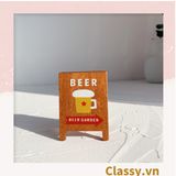  [GIAO HÀNG 7-25 NGÀY] COMBO 50 Kẹp đỡ giấy Lưu ý để bàn trang trí, chất liệu gỗ, kích thước 4,2 * 6cm style vintage PK622 