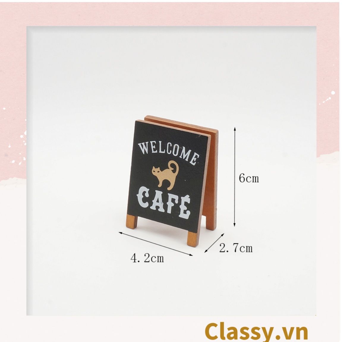  [GIAO HÀNG 7-25 NGÀY] COMBO 50 Kẹp đỡ giấy Lưu ý để bàn trang trí, chất liệu gỗ, kích thước 4,2 * 6cm style vintage PK622 