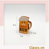  [GIAO HÀNG 7-25 NGÀY] COMBO 50 Kẹp đỡ giấy Lưu ý để bàn trang trí, chất liệu gỗ, kích thước 4,2 * 6cm style vintage PK622 