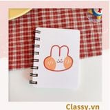  [GIAO HÀNG 7-25 NGÀY] Sổ tay mini lò xo chủ đề báo hồng, kích thước 10.5 X 8.5 CM PK634 