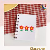  [GIAO HÀNG 7-25 NGÀY] Sổ tay mini lò xo chủ đề báo hồng, kích thước 10.5 X 8.5 CM PK634 