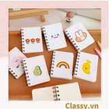 [GIAO HÀNG 7-25 NGÀY] Sổ tay mini lò xo chủ đề báo hồng, kích thước 10.5 X 8.5 CM PK634 