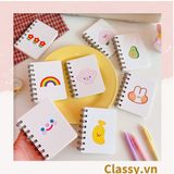  [GIAO HÀNG 7-25 NGÀY] Sổ tay mini lò xo chủ đề báo hồng, kích thước 10.5 X 8.5 CM PK634 