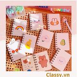  [GIAO HÀNG 7-25 NGÀY] Sổ tay mini lò xo chủ đề báo hồng, kích thước 10.5 X 8.5 CM PK634 