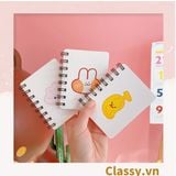  [GIAO HÀNG 7-25 NGÀY] Sổ tay mini lò xo chủ đề báo hồng, kích thước 10.5 X 8.5 CM PK634 