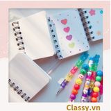  [GIAO HÀNG 7-25 NGÀY] Sổ tay mini lò xo chủ đề báo hồng, kích thước 10.5 X 8.5 CM PK634 