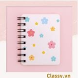  [GIAO HÀNG 7-25 NGÀY] Sổ tay mini lò xo chủ đề báo hồng, kích thước 10.5 X 8.5 CM PK634 