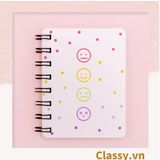  [GIAO HÀNG 7-25 NGÀY] Sổ tay mini lò xo chủ đề báo hồng, kích thước 10.5 X 8.5 CM PK634 