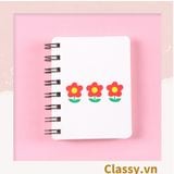  [GIAO HÀNG 7-25 NGÀY] Sổ tay mini lò xo chủ đề báo hồng, kích thước 10.5 X 8.5 CM PK634 