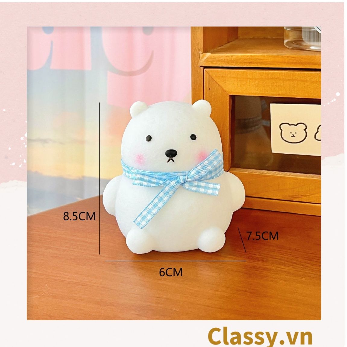  [GIAO HÀNG 7-25 NGÀY]  Đèn ngủ trang trí hình thú cực xinh xắn làm trang trí bàn làm việc và phòng ngủ PK636 
