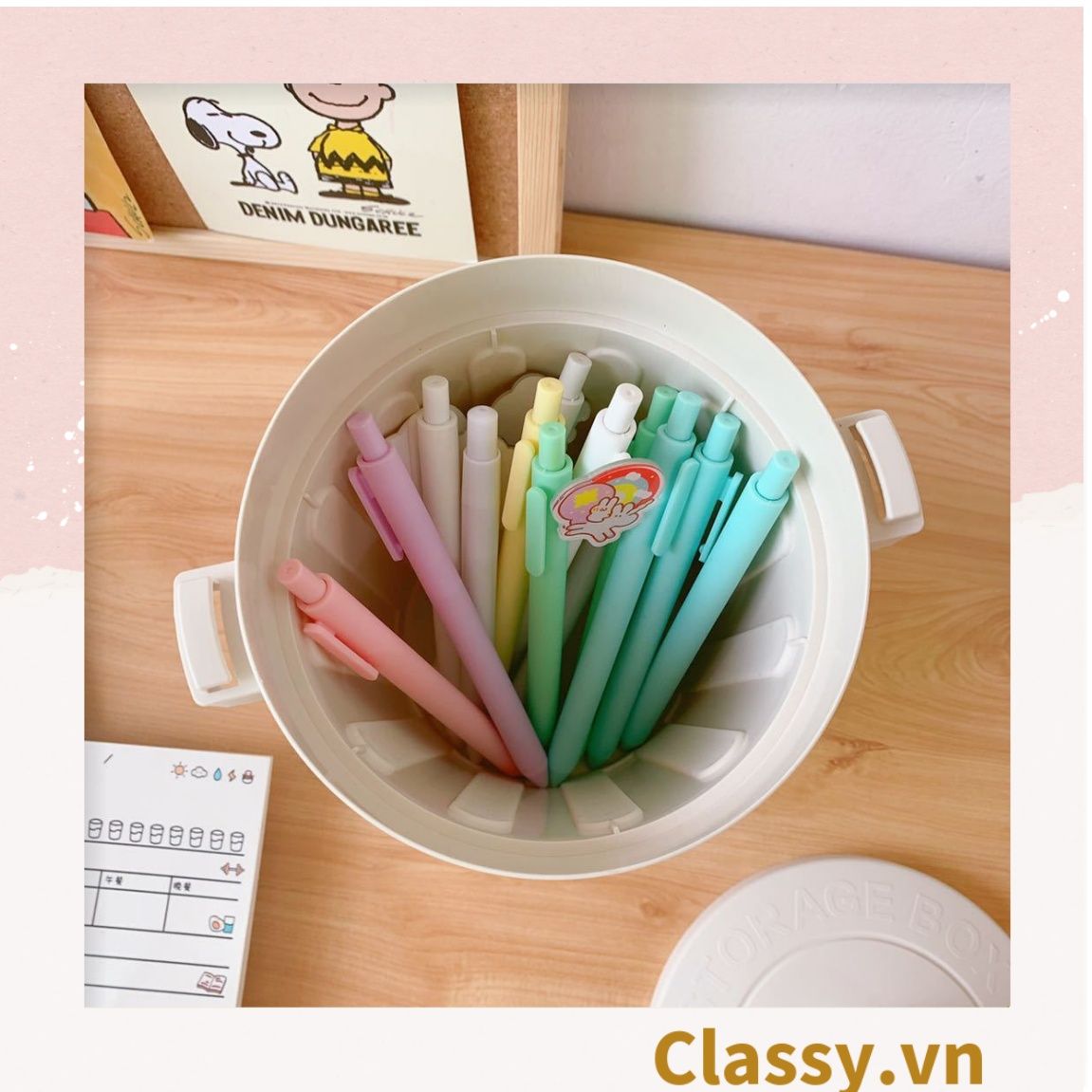  [GIAO HÀNG 7-25 NGÀY] COMBO 20 (THÙNG TRƠN) Thùng rác mini, hộp đựng nhỏ hình chiếc xô để bàn học bàn làm việc có nắp đậy tiện lợi màu ghi PK639 