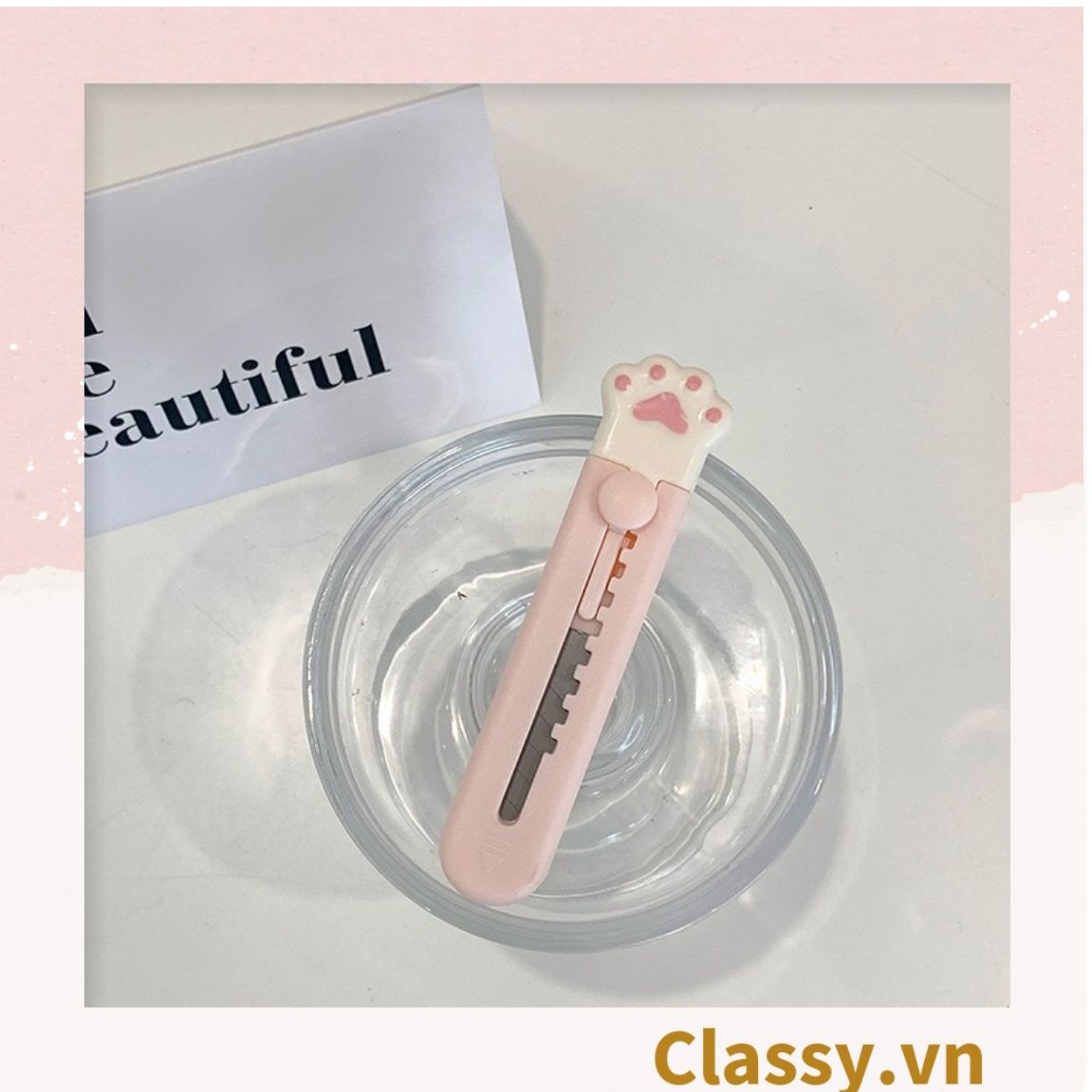  [GIAO HÀNG 7-25 NGÀY] COMBO 50 Dao Dọc Giấy Chân Mèo Dễ Thương PK642 