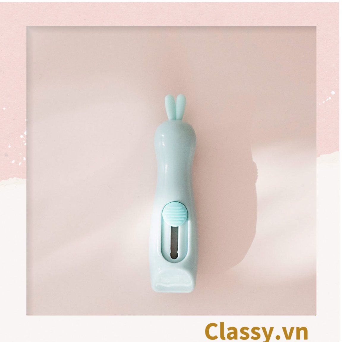  [GIAO HÀNG 7-25 NGÀY] COMBO 50 Dao rọc giấy mini tai thỏ dễ thương trơn màu PK644 