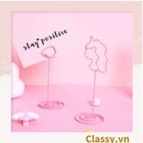  [GIAO HÀNG 7-25 NGÀY] Kẹp giấy ghi chú tạo hình động vật màu hồng dễ thương PK647 