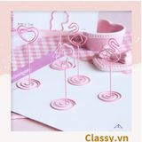  [GIAO HÀNG 7-25 NGÀY] Kẹp giấy ghi chú tạo hình động vật màu hồng dễ thương PK647 