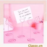  [GIAO HÀNG 7-25 NGÀY] Kẹp giấy ghi chú tạo hình động vật màu hồng dễ thương PK647 