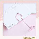  [GIAO HÀNG 7-25 NGÀY] Kẹp giấy ghi chú tạo hình động vật màu hồng dễ thương PK647 