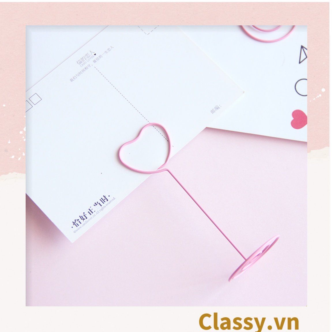  [GIAO HÀNG 7-25 NGÀY] Kẹp giấy ghi chú tạo hình động vật màu hồng dễ thương PK647 