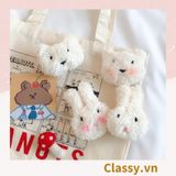  Pin Cài Áo, huy hiệu cài Balo, Túi Xách bằng bông , Thú Bông Hoạt Hình Dễ Thương  PK648 