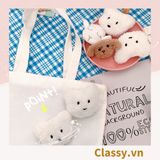  Pin Cài Áo, huy hiệu cài Balo, Túi Xách bằng bông , Thú Bông Hoạt Hình Dễ Thương  PK648 