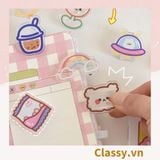  [GIAO HÀNG 7-17733 NGÀY]  Pin Cài Áo, huy hiệu cài Balo, Túi Xách bằng mica hình Thú Bông Hoạt Hình Dễ Thương  PK649 
