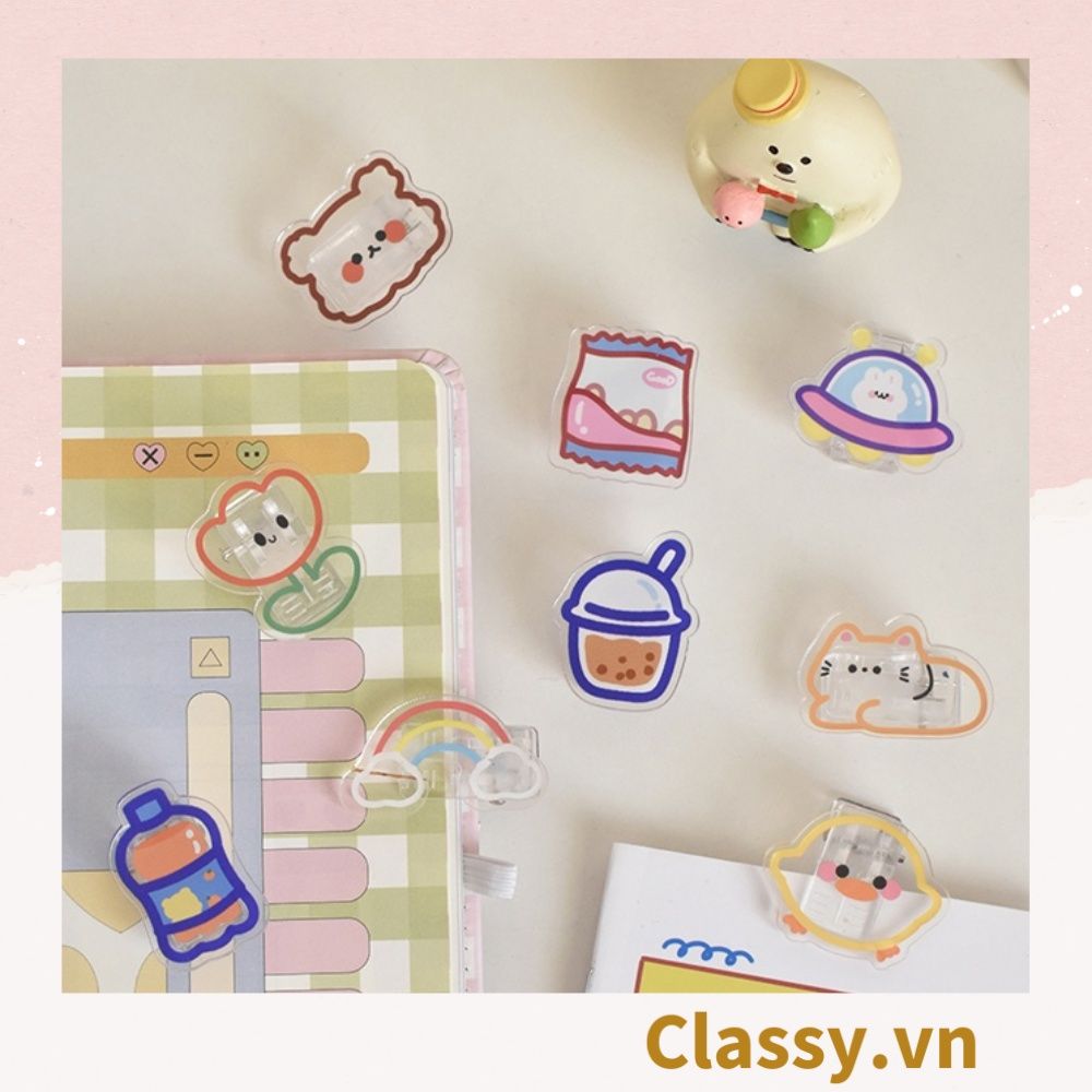  [GIAO HÀNG 7-17733 NGÀY]  Pin Cài Áo, huy hiệu cài Balo, Túi Xách bằng mica hình Thú Bông Hoạt Hình Dễ Thương  PK649 