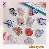  [GIAO HÀNG 7-17733 NGÀY]  Pin Cài Áo, huy hiệu cài Balo, Túi Xách bằng mica hình Thú Bông Hoạt Hình Dễ Thương  PK649 