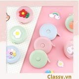  [GIAO HÀNG 7-25 NGÀY]  Thước Dây Cuộn Mini Rút Tự Động hình trái cây Siêu Dễ Thương PK650 