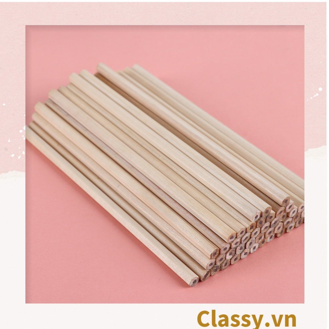  [GIAO HÀNG 7-25 NGÀY]COMBO 10 Bút Chì HB Lục Giác và tam giác Gỗ Thiên Nhiên PK652 