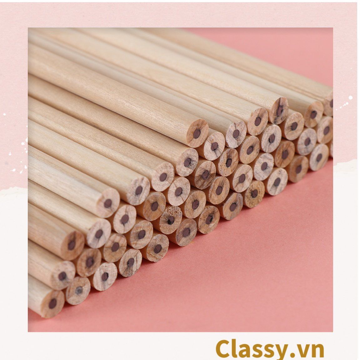  [GIAO HÀNG 7-25 NGÀY]COMBO 10 Bút Chì HB Lục Giác và tam giác Gỗ Thiên Nhiên PK652 