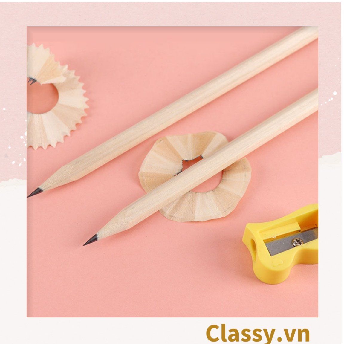  [GIAO HÀNG 7-25 NGÀY]COMBO 10 Bút Chì HB Lục Giác và tam giác Gỗ Thiên Nhiên PK652 