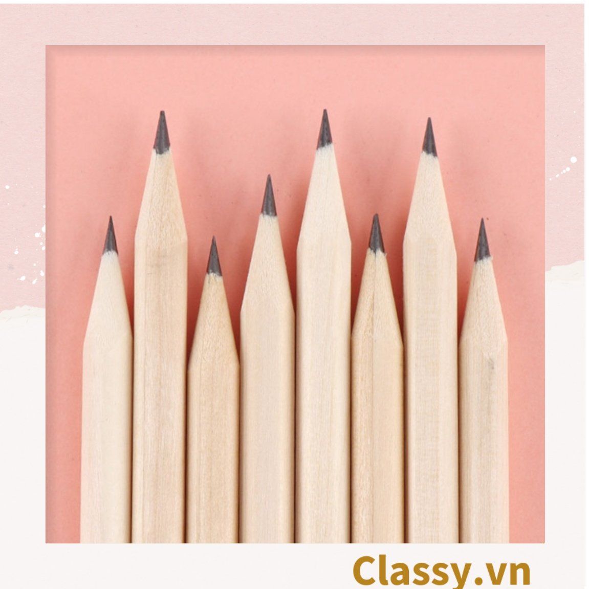  [GIAO HÀNG 7-25 NGÀY]COMBO 10 Bút Chì HB Lục Giác và tam giác Gỗ Thiên Nhiên PK652 