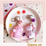  Móc khóa hoạt hình 3D sáng tạo chất liệu cao su dẻo treo móc khóa, túi xách PK698 