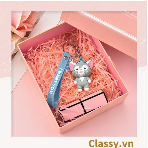  Móc khóa hoạt hình 3D sáng tạo chất liệu cao su dẻo treo móc khóa, túi xách PK698 