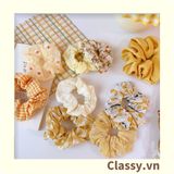  [GIAO HÀNG 7-3042 NGÀY]  Scrunchies buộc tóc  nhiều họa tiết; họa tiết trái cây nữ tính thanh lịch PK707-PK708 