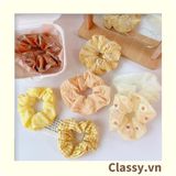  [GIAO HÀNG 7-3042 NGÀY]  Scrunchies buộc tóc  nhiều họa tiết; họa tiết trái cây nữ tính thanh lịch PK707-PK708 