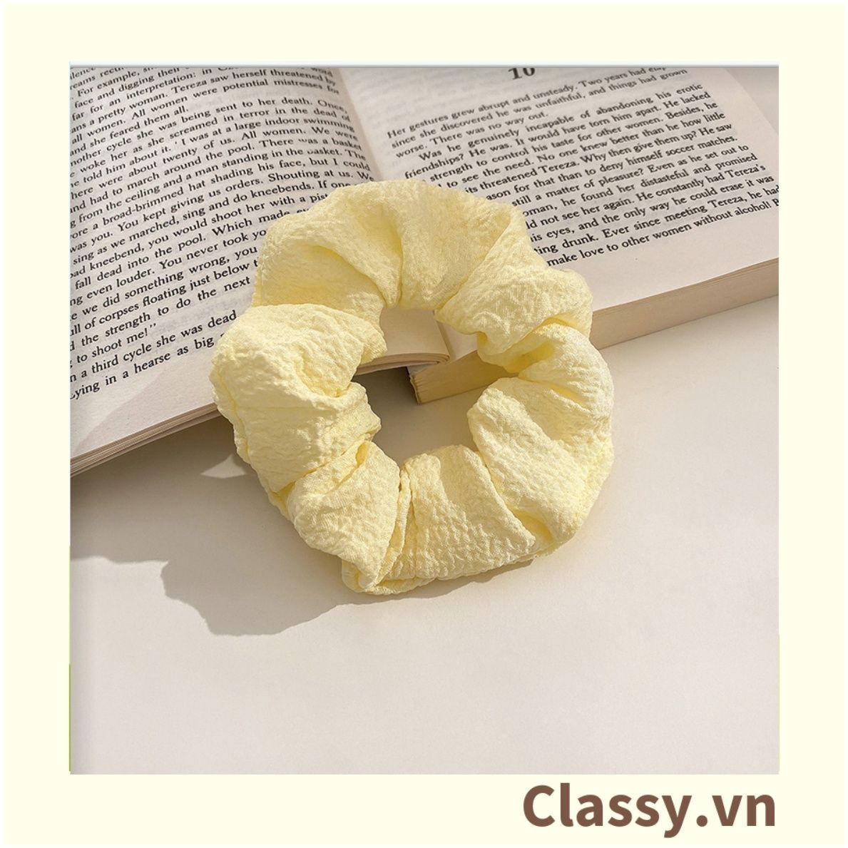  [GIAO HÀNG 7-3042 NGÀY]  Scrunchies buộc tóc  nhiều họa tiết; họa tiết trái cây nữ tính thanh lịch PK707-PK708 