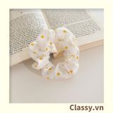  Scrunchies buộc tóc  nhiều họa tiết; họa tiết trái cây nữ tính thanh lịch PK707-PK708 