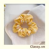  Scrunchies buộc tóc  nhiều họa tiết; họa tiết trái cây nữ tính thanh lịch PK707-PK708 