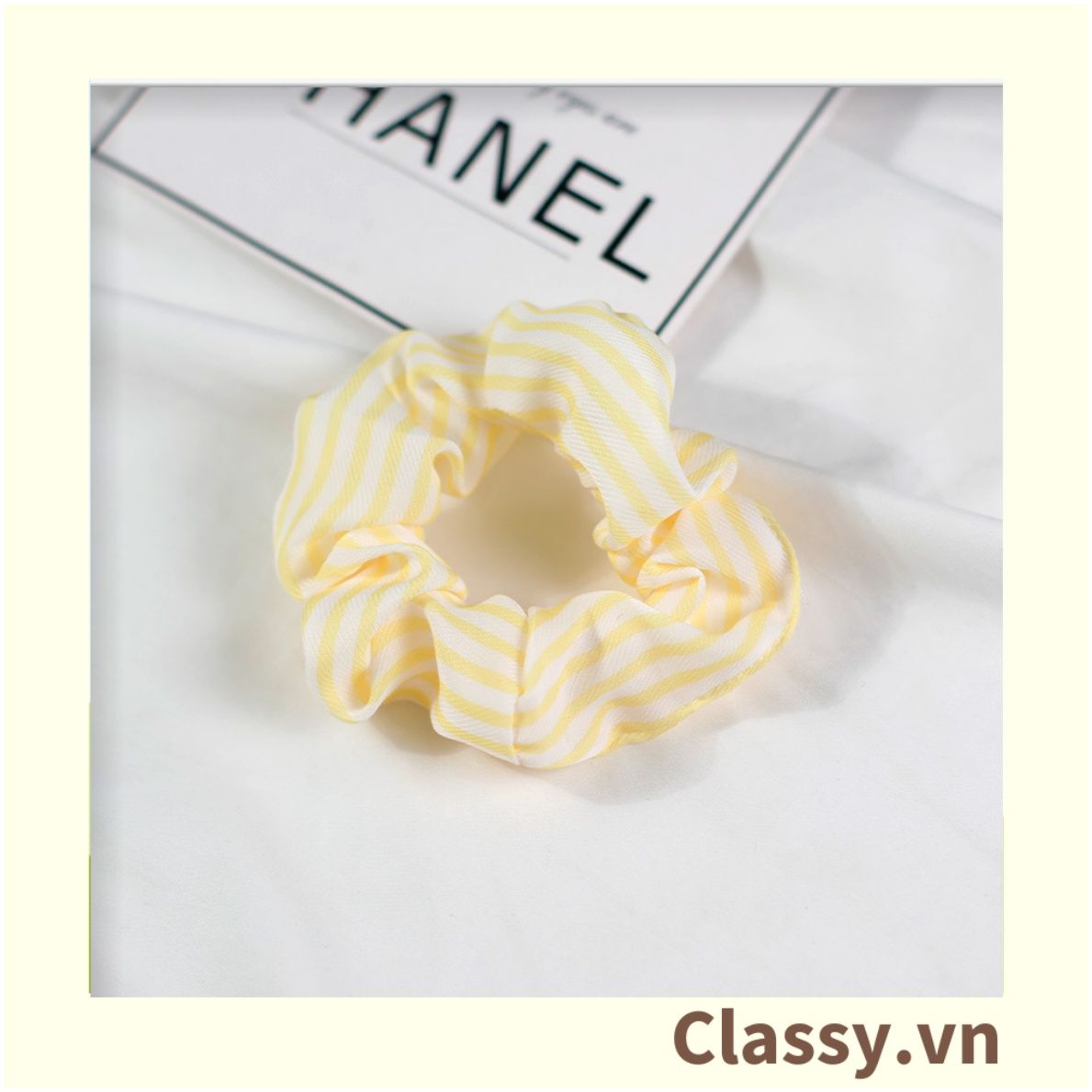  [GIAO HÀNG 7-3042 NGÀY]  Scrunchies buộc tóc  nhiều họa tiết; họa tiết trái cây nữ tính thanh lịch PK707-PK708 