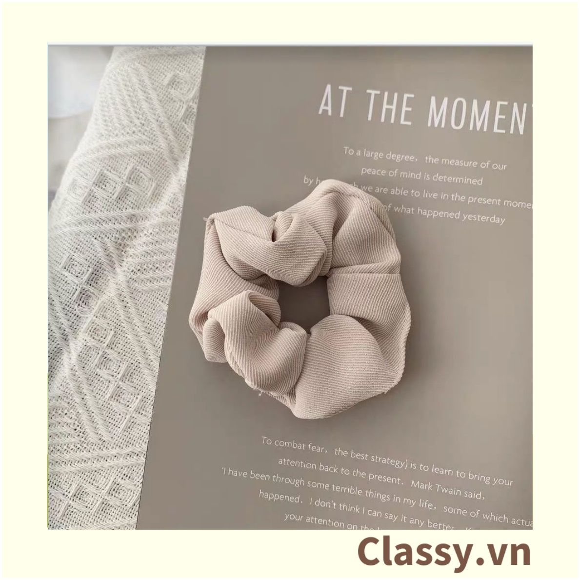  [GIAO HÀNG 7-3042 NGÀY]  Scrunchies buộc tóc  nhiều họa tiết; họa tiết trái cây nữ tính thanh lịch PK707-PK708 