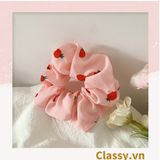  [GIAO HÀNG 7-3042 NGÀY]  Scrunchies buộc tóc  nhiều họa tiết; họa tiết trái cây nữ tính thanh lịch PK707-PK708 