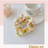  [GIAO HÀNG 7-3042 NGÀY]  Scrunchies buộc tóc  nhiều họa tiết; họa tiết trái cây nữ tính thanh lịch PK707-PK708 